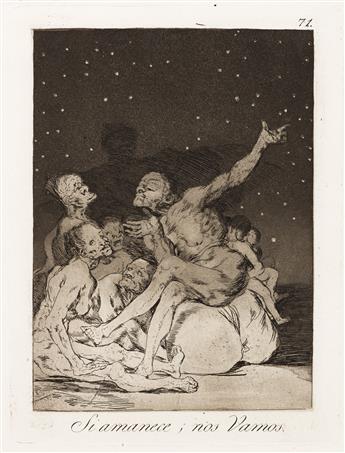 FRANCISCO JOSÉ DE GOYA Three aquatints with etching from Los Caprichos.